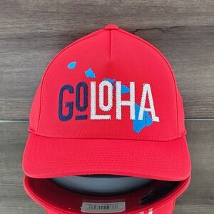 G/FORE Hat Cap Poppy Red Goloha Stretch Twill Hat Golf Preppy Outdoor Hawaii